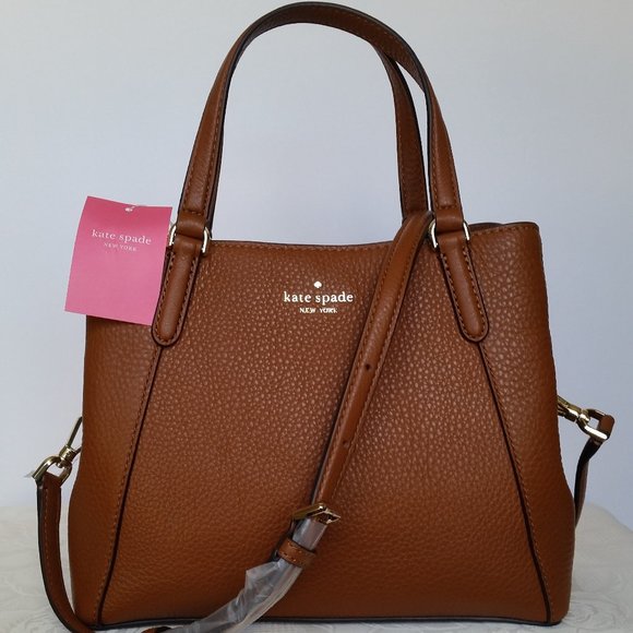 KATE SPADE Handbags - KATE SPADE Jackson Leather Satchel-Gingerbread Col